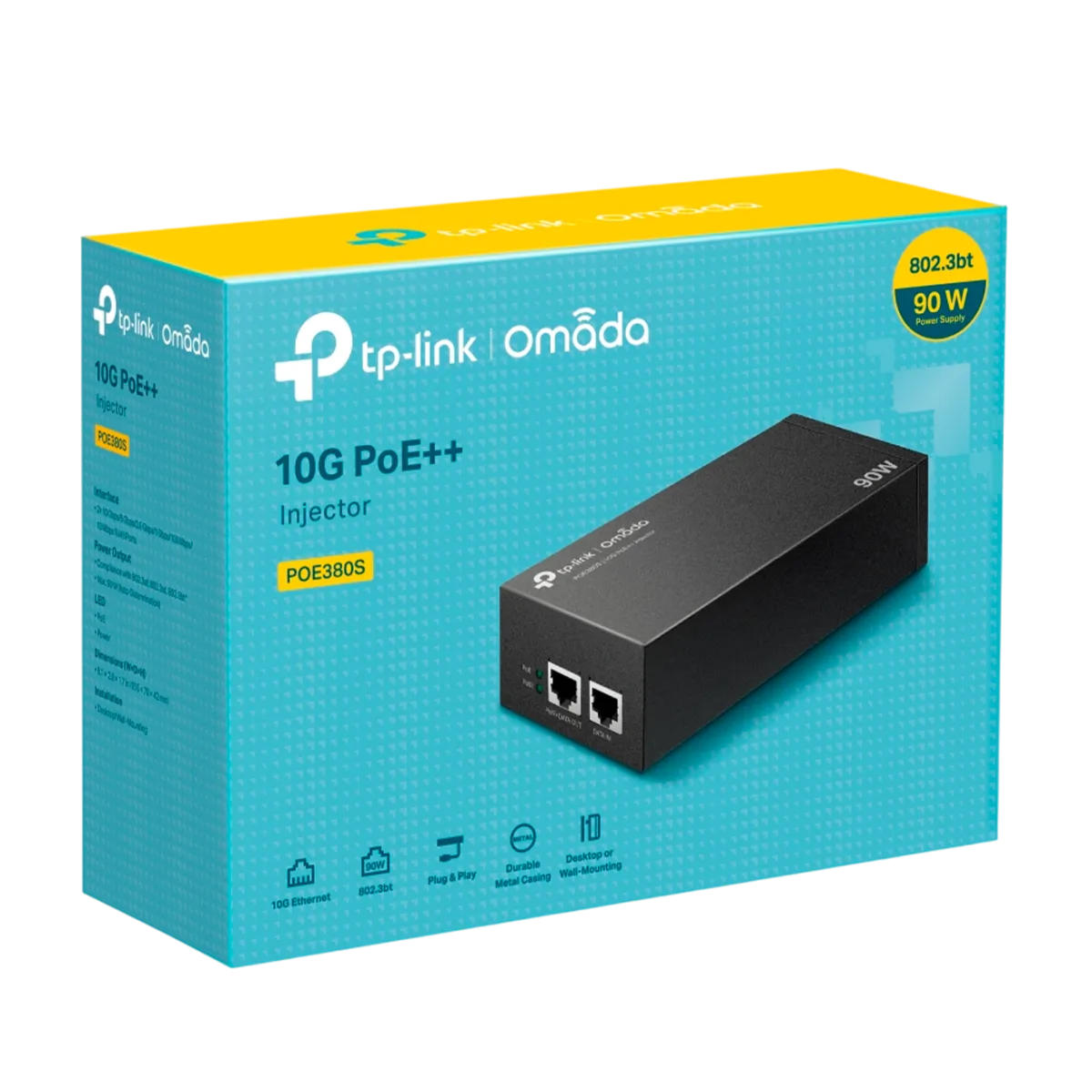 TP-Link Omada POE380S / Инжектор PoE++ 10 Гбит/с