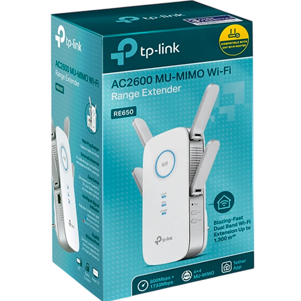 TP-Link RE650 / AC2600 Двухдиапазонный усилитель сигнала Wi-Fi 5 с поддержкой Mesh