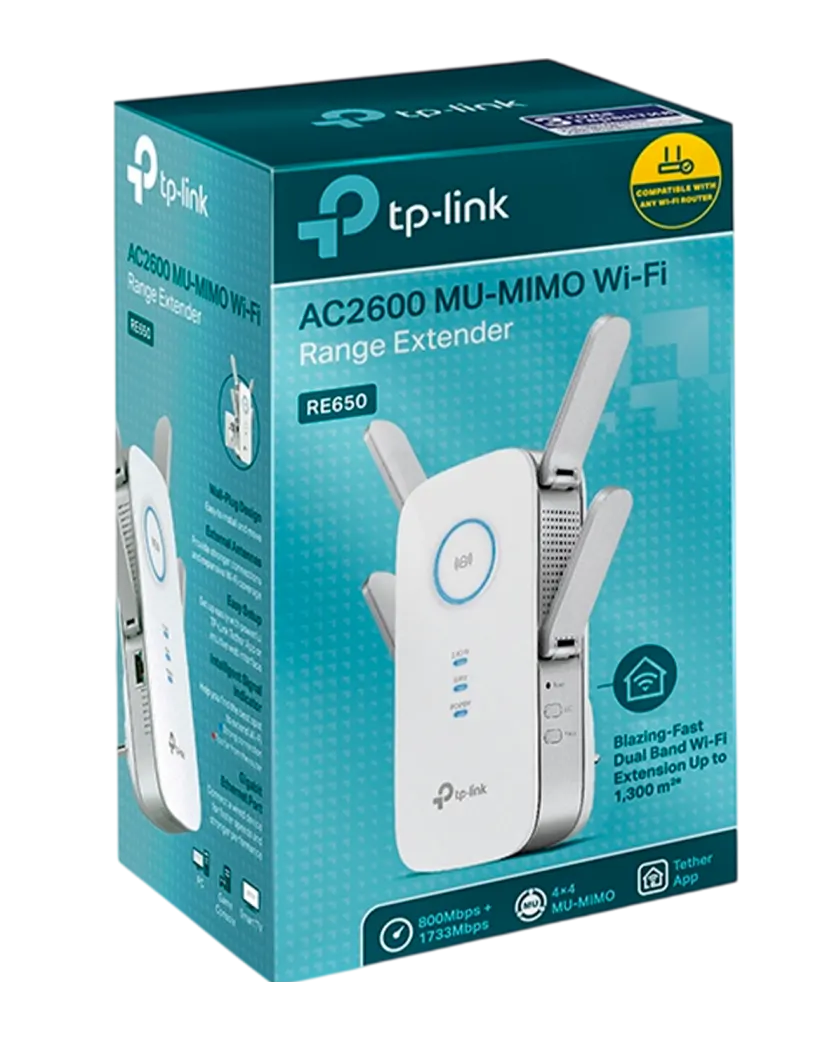 TP-Link RE650 / AC2600 Двухдиапазонный усилитель сигнала Wi-Fi 5 с поддержкой Mesh