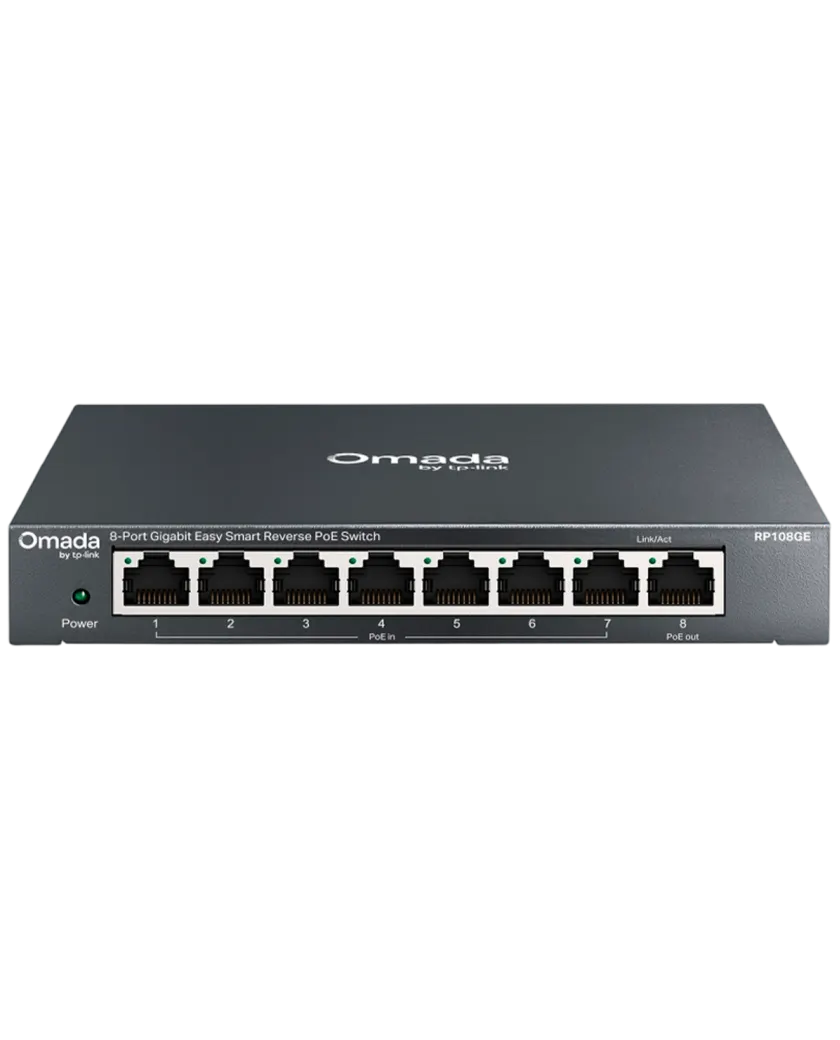 TP-Link Omada RP108GE / 8-портовый гигабитный управляемый коммутатор с обратным PoE