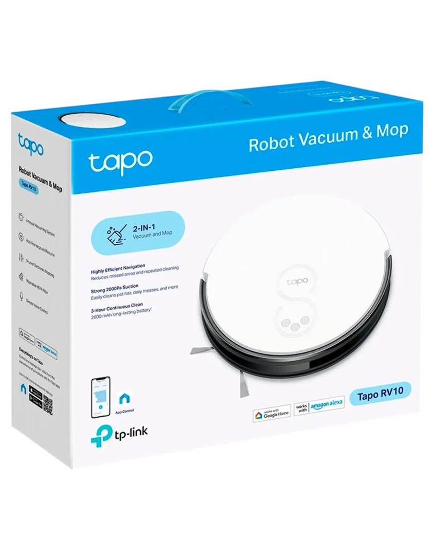TP-Link Tapo RV10 / Робот-пылесос с поддержкой влажной уборки