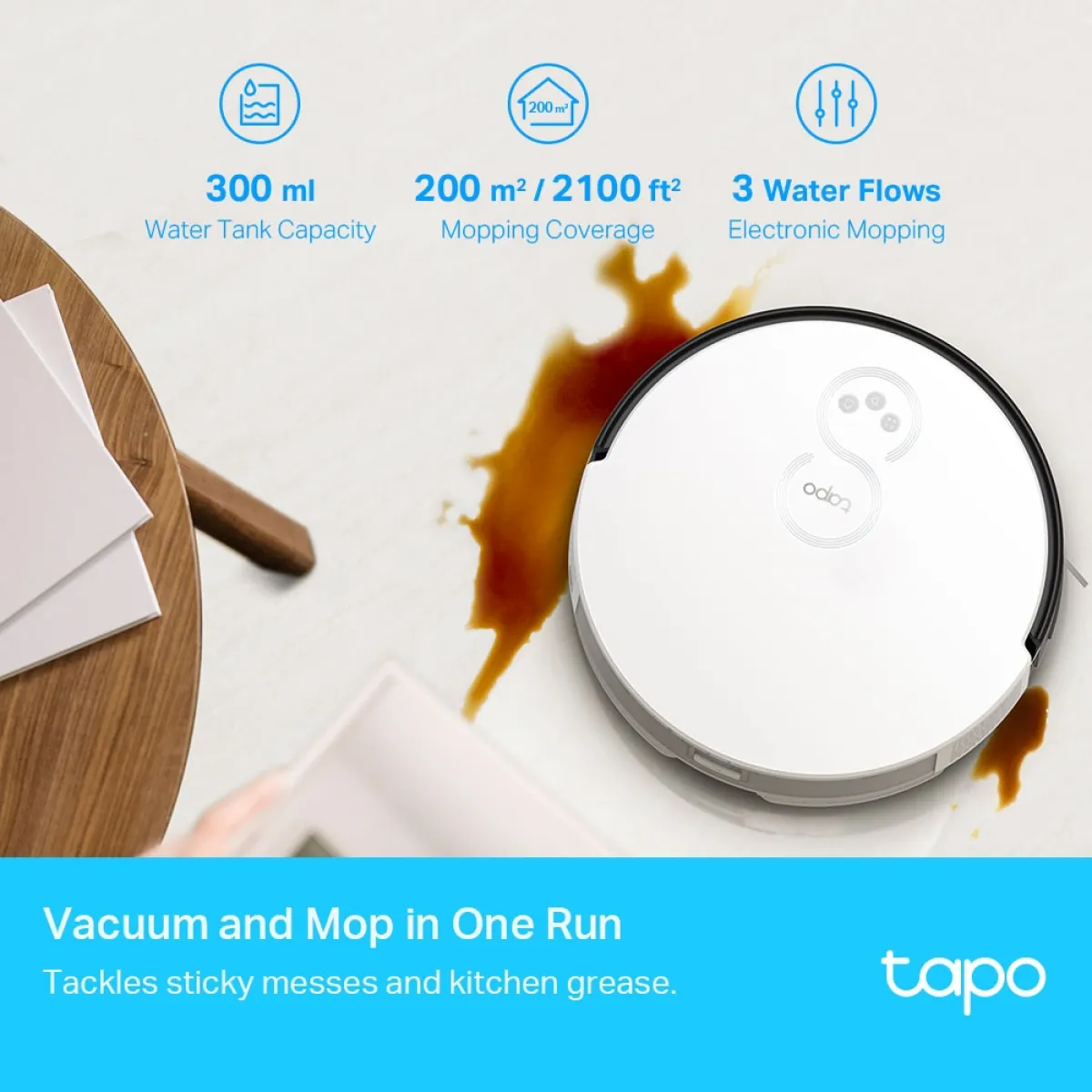 TP-Link Tapo RV10 / Робот-пылесос с поддержкой влажной уборки