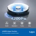 TP-Link Tapo RV30 Max / Робот-пылесос и швабра с гиперсилой всасывания 5300 Па / Black