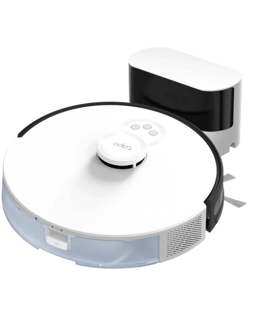 TP-Link Tapo RV30 Max / Робот-пылесос и швабра с гиперсилой всасывания 5300 Па / White