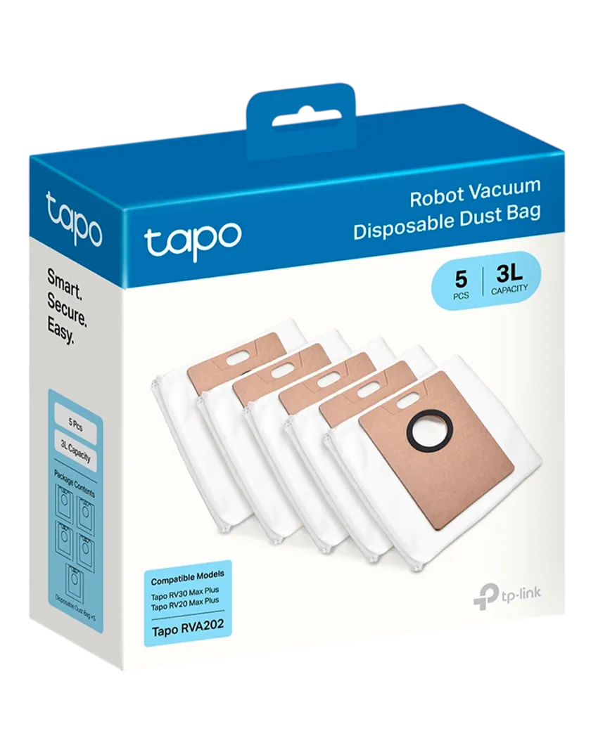 TP-Link Tapo RVA202 / Одноразовые пылесборники для робота-пылесоса Tapo (5 шт)