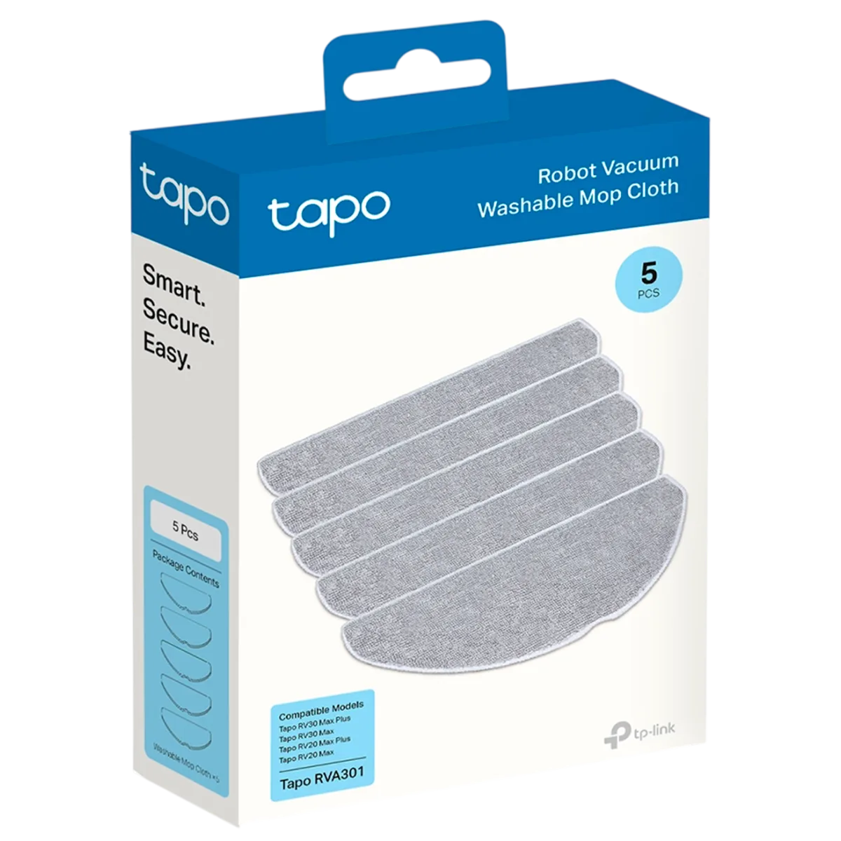 TP-Link Tapo RVA301 / Сменные салфетки для робота-пылесоса Tapo (5 шт.)