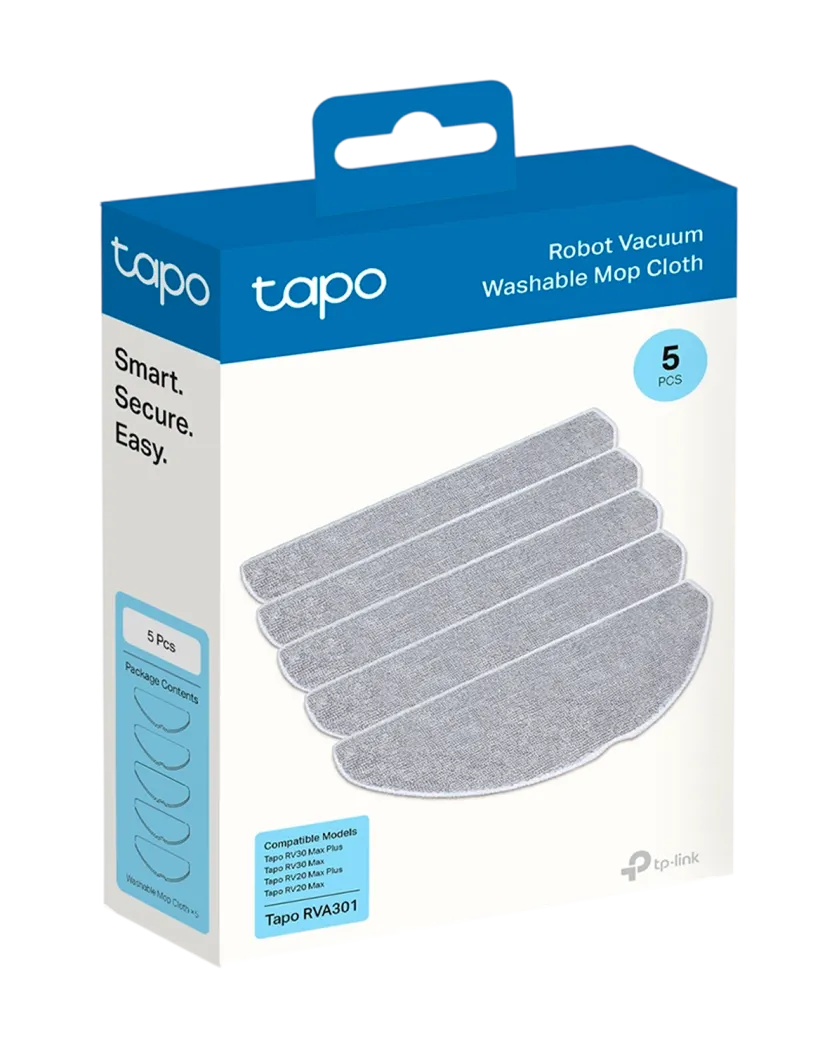 TP-Link Tapo RVA301 / Сменные салфетки для робота-пылесоса Tapo (5 шт.)