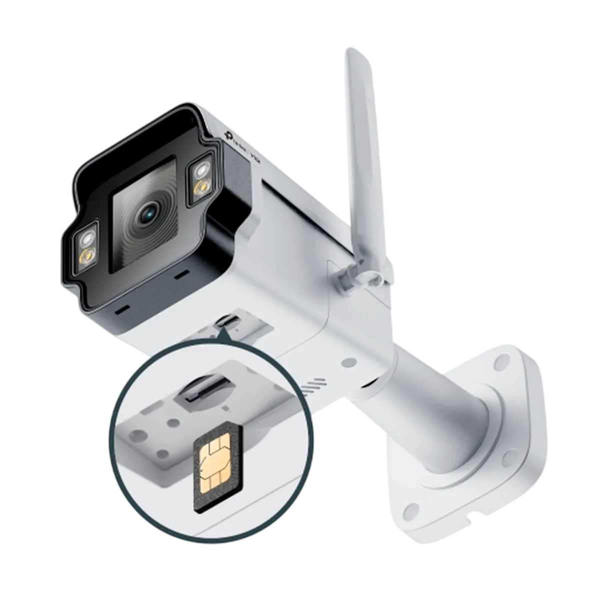 TP-Link VIGI InSight S345-4G (4мм) / 4MP Outdoor Full-Color 4G цилиндрическая IP-камера 