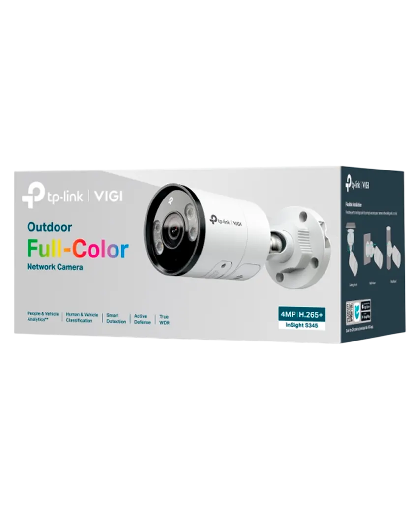 TP-Link VIGI InSight S345 (6мм) / 4MP Outdoor Full-Color цилиндрическая IP-камера
