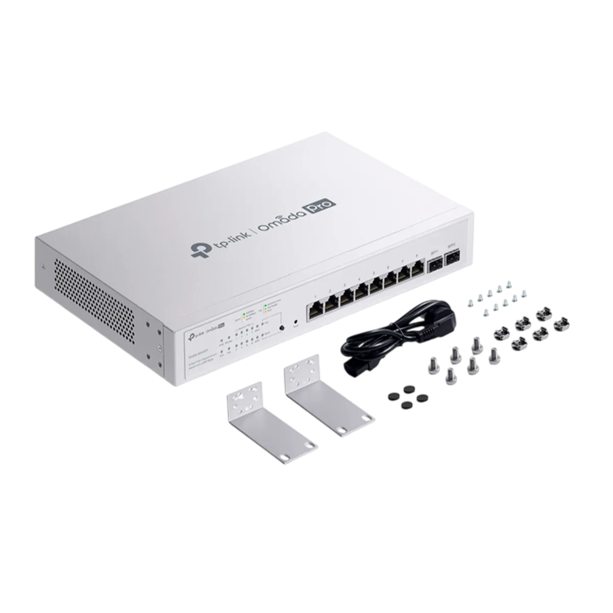 TP-Link Omada Pro S4500-8GHP2F / Коммутатор Smart с 8 гигабитными портами PoE+ и 2 портами SFP