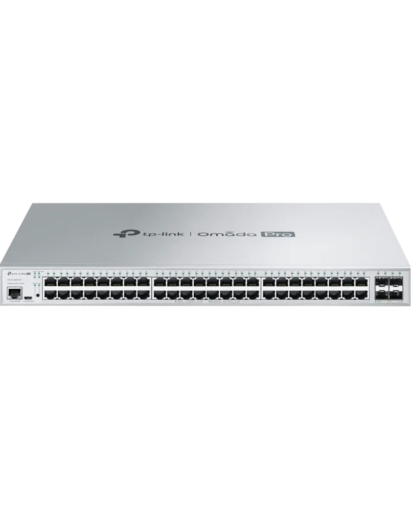 TP-Link Omada Pro S5500-48GP4XF / Управляемый коммутатор уровня 2+ с 48 гигабитными портами PoE+ и 4 портами SFP+