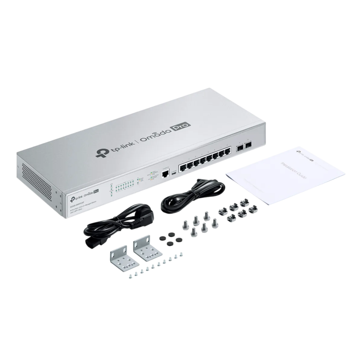 TP-Link Omada Pro S5500-8MHP2XF / Управляемый коммутатор с 8 портами PoE+ 2.5G L2+ и 2 слотами SFP+