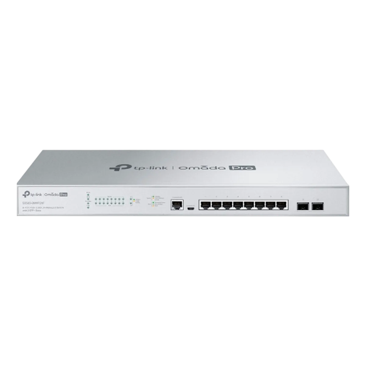 TP-Link Omada Pro S5500-8MHP2XF / Управляемый коммутатор с 8 портами PoE+ 2.5G L2+ и 2 слотами SFP+
