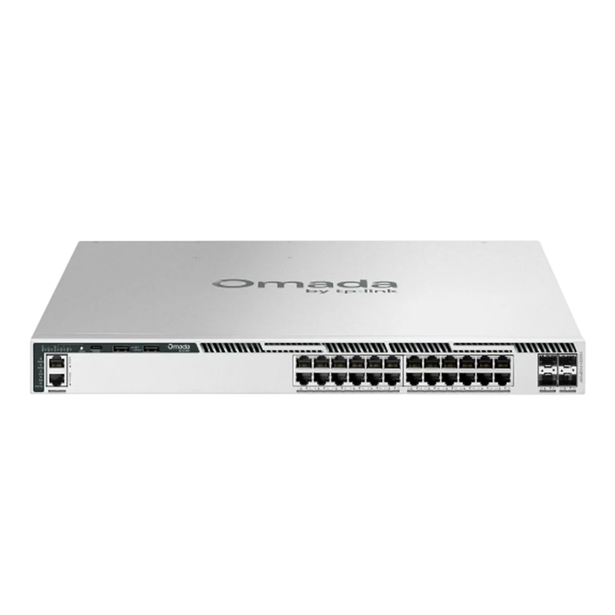 TP-Link Omada Pro S6500-24GP4XF / 24‑портовый гигабитный управляемый стекируемый РоЕ-коммутатор L3 с 4 SFP+ слотами 10G