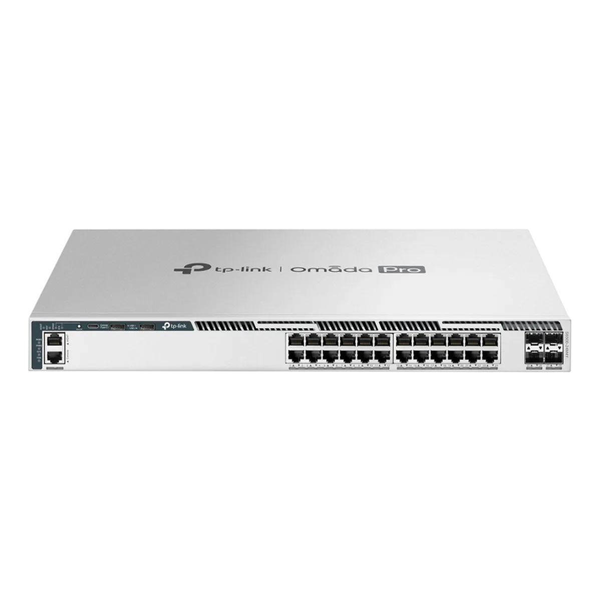 TP-Link Omada Pro S6500-24M4Y / 24‑портовый 2.5G управляемый стекируемый РоЕ-коммутатор L3 с 4 слотами 25G