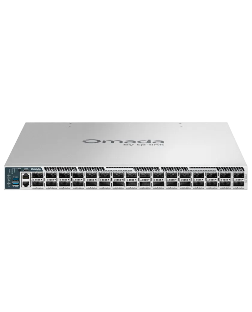 TP-Link Omada Pro S7500-32C / Управляемый коммутатор ядра сети с 32 портами, поддержкой стекирования и скоростью 100 Гбит/с, уровень L3.