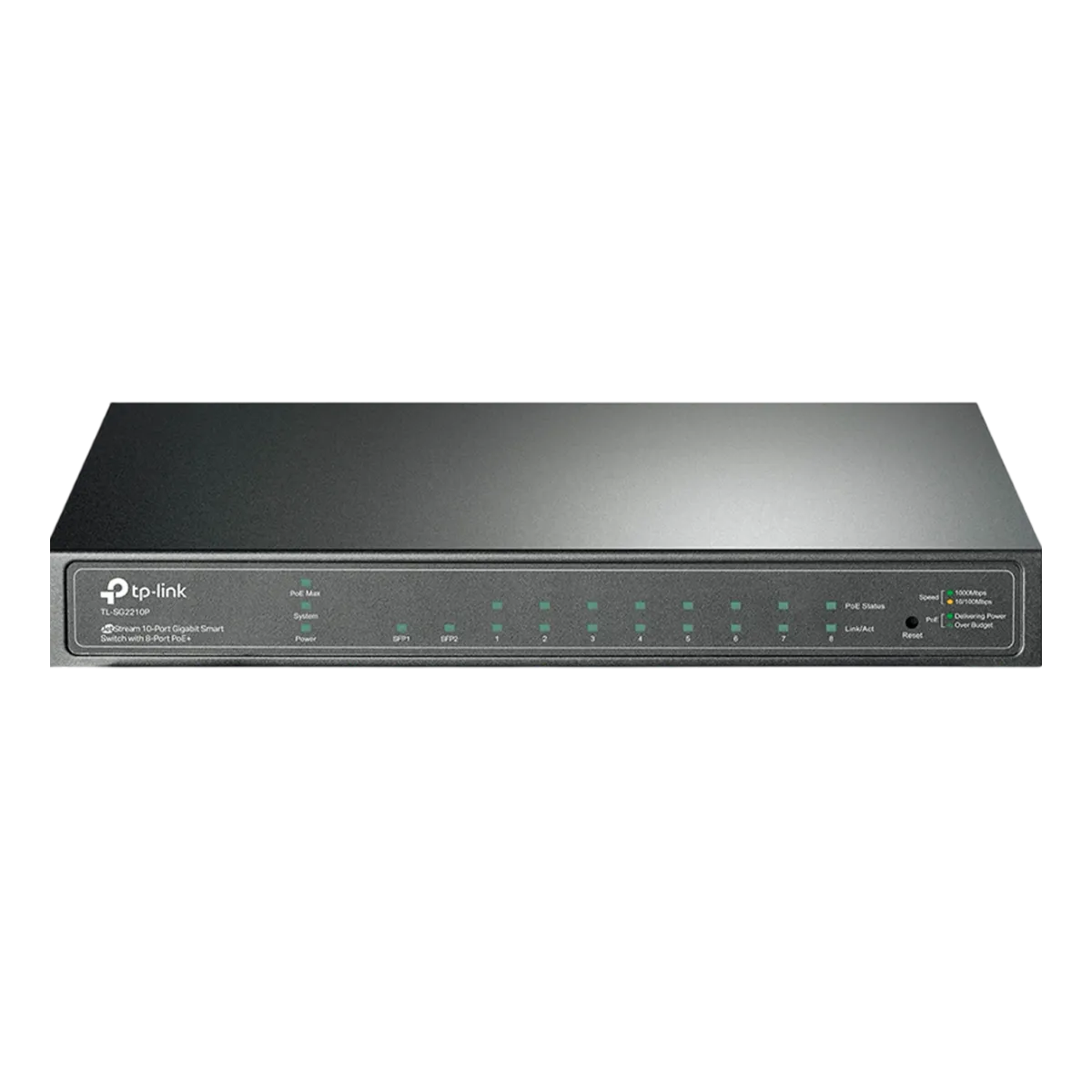 TP-Link Omada SG2210P / Коммутатор РоЕ 8-портовый гигабитный управляемый Smart с 2 SFP-слотами