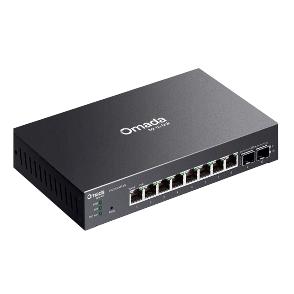 TP-Link Omada SG2210XMP-M2 /  Управляемый PoE-коммутатор Smart с 8 портами 2.5GBASE-T и 2 SFP+ слотами 10G