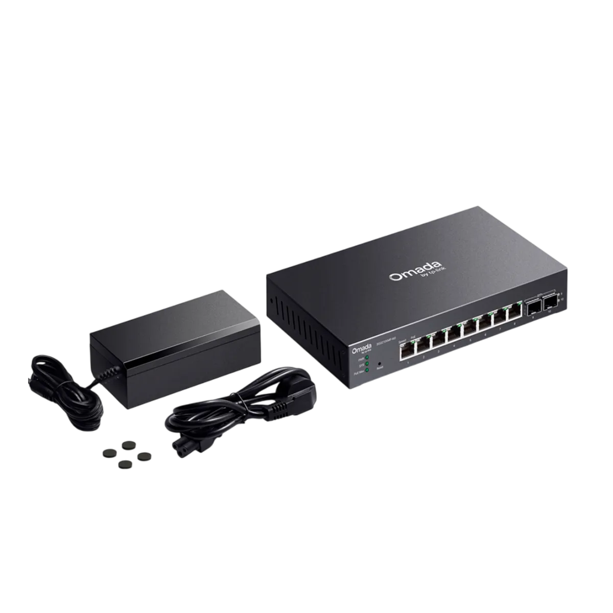TP-Link Omada SG2210XMP-M2 /  Управляемый PoE-коммутатор Smart с 8 портами 2.5GBASE-T и 2 SFP+ слотами 10G