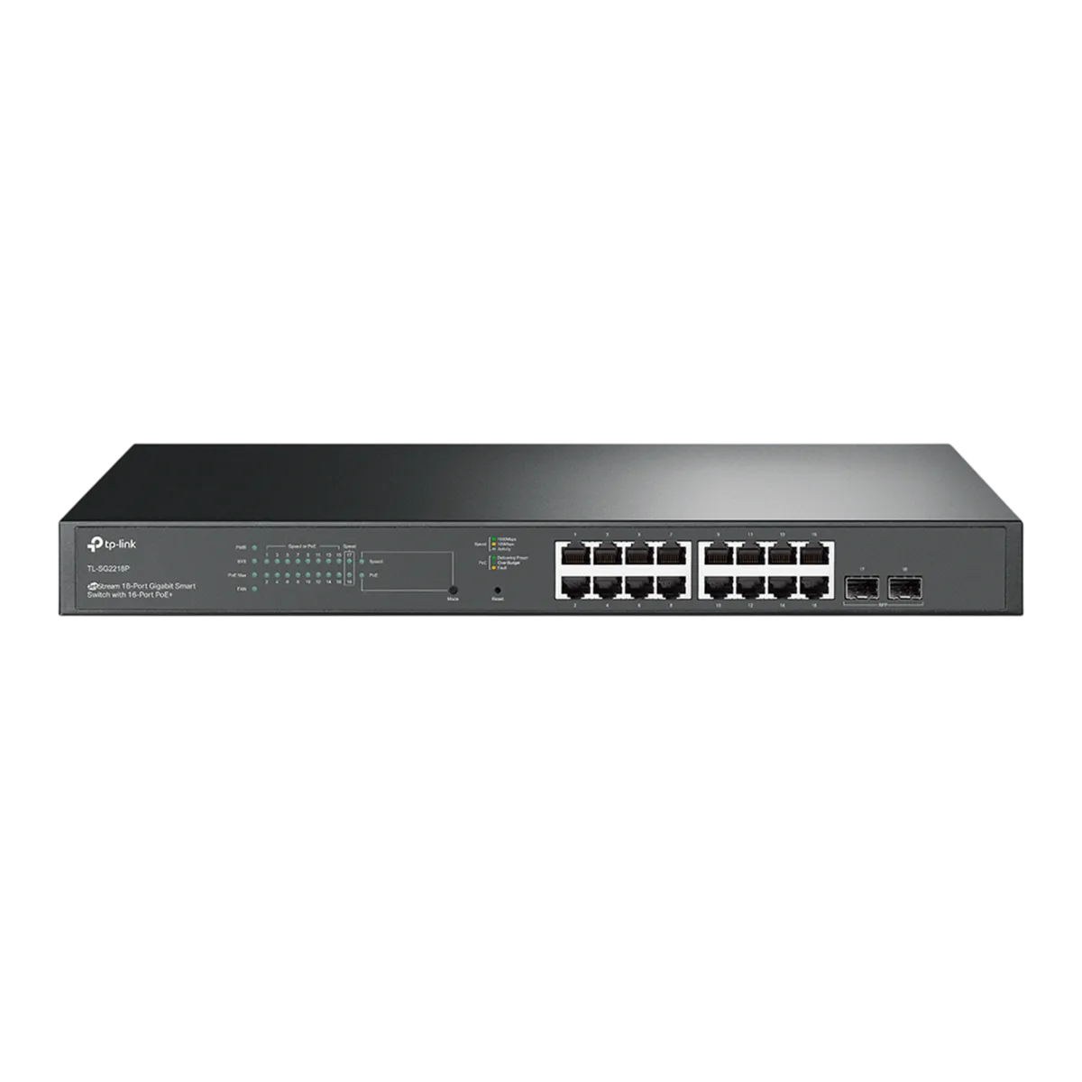 TP-Link Omada SG2218P / Коммутатор РоЕ 16-портовый гигабитный Smart с 2 SFP-слотами