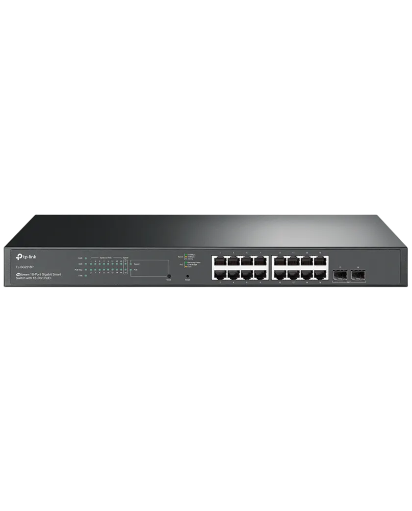 TP-Link Omada SG2218P / Коммутатор РоЕ 16-портовый гигабитный Smart с 2 SFP-слотами