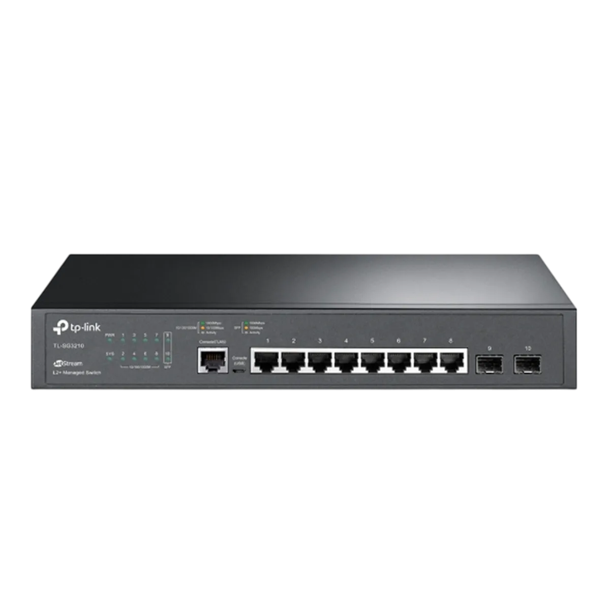TP-Link Omada SG3210 / Коммутатор 8‑портовый гигабитный управляемый L2+ с 2 SFP‑слотами