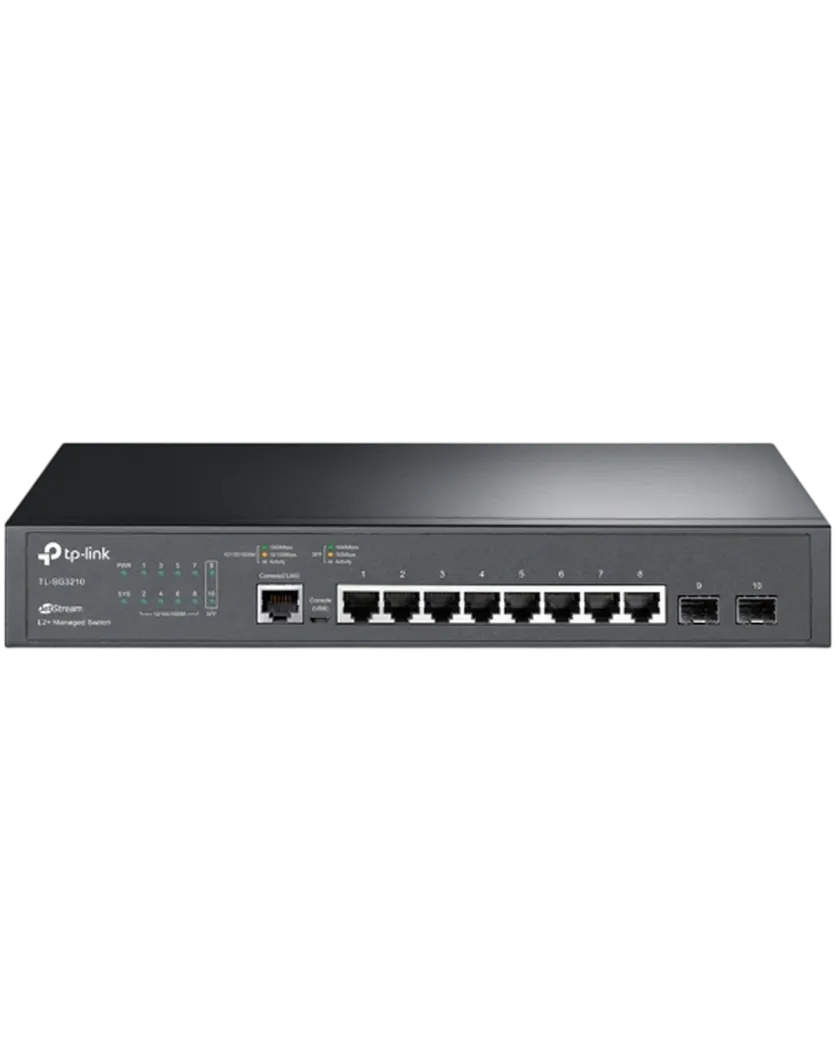 TP-Link Omada SG3210 / Коммутатор 8‑портовый гигабитный управляемый L2+ с 2 SFP‑слотами