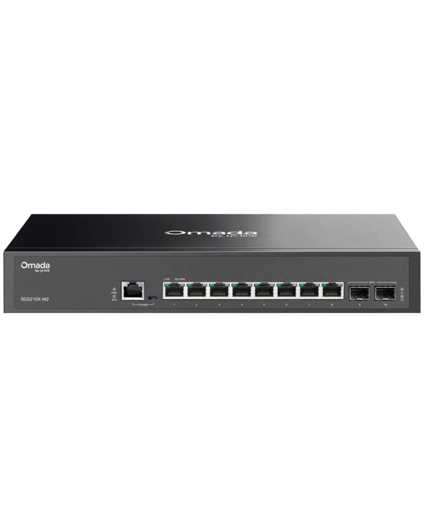 TP-Link Omada SG3210X-M2 / Коммутатор управляемый уровня 2+ с 8 портами 2,5 Гбит/с и 2 портами SFP+