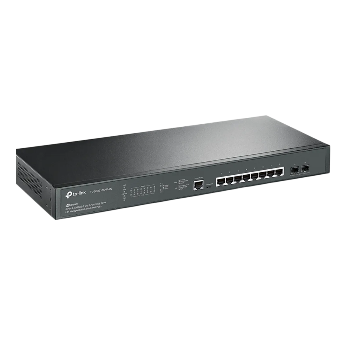 TP-Link Omada SG3210XHP-M2 / Коммутатор управляемый PoE L2+ с 8 портами 2.5GBASE-T и 2 SFP+ слотами 10G