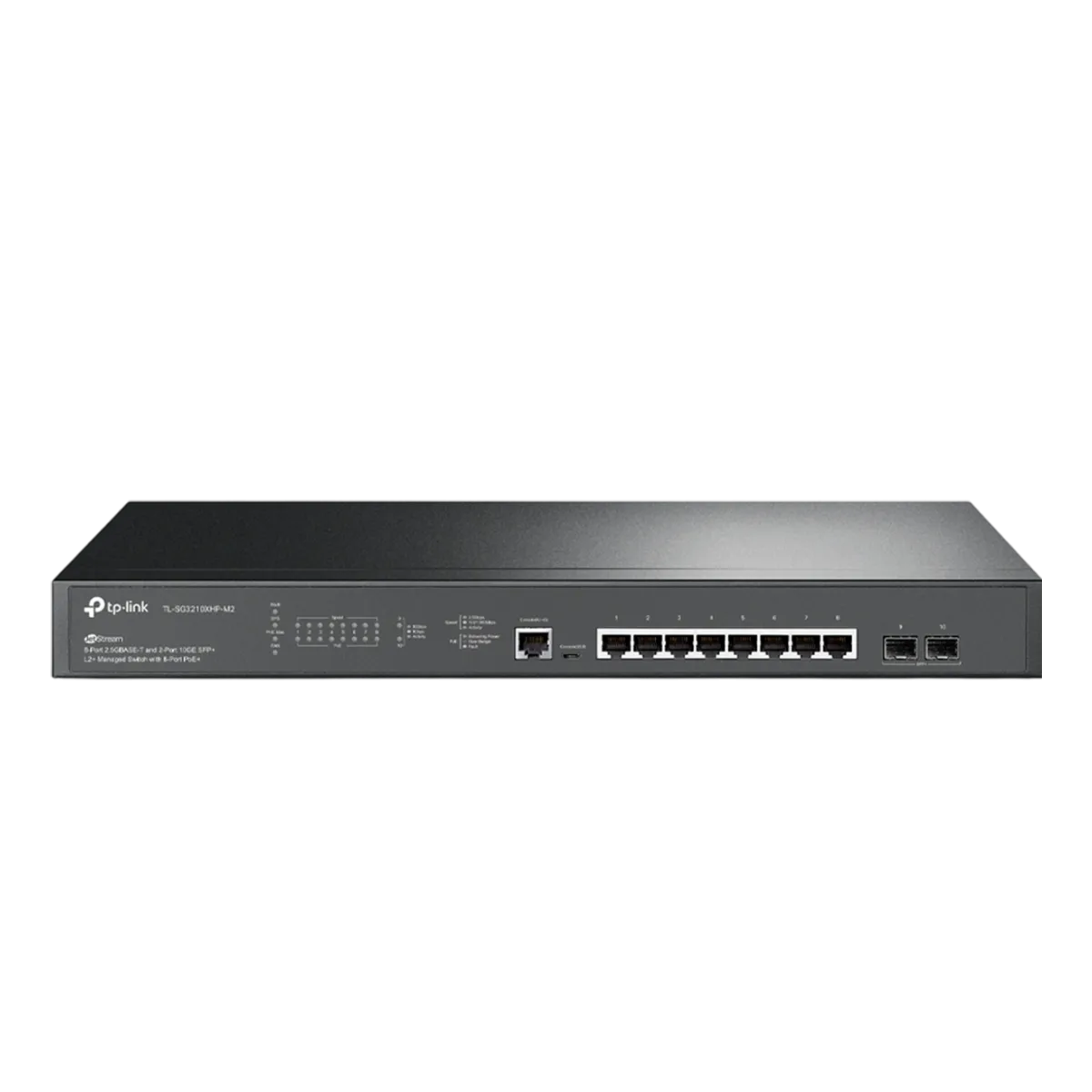 TP-Link Omada SG3210XHP-M2 / Коммутатор управляемый PoE L2+ с 8 портами 2.5GBASE-T и 2 SFP+ слотами 10G