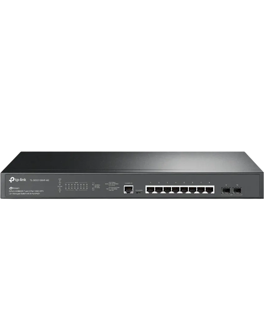 TP-Link Omada SG3210XHP-M2 / Коммутатор управляемый PoE L2+ с 8 портами 2.5GBASE-T и 2 SFP+ слотами 10G