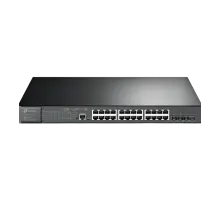 TP-Link Omada SG3428XMP / 24‑портовый гигабитный управляемый РоЕ-коммутатор уровня L2+ с 4 SFP+ слотами 10G