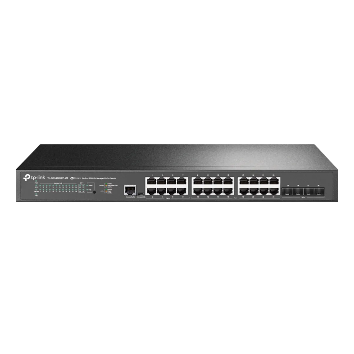 TP-Link Omada SG3428XPP-M2 / Управляемый коммутатор L2+ с 24 портами 2.5GBASE-T с поддержкой PoE++ и 4 SFP+ слотами 10G