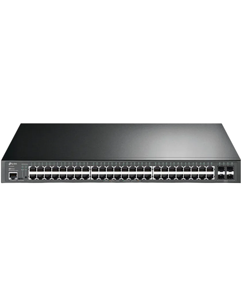 TP-Link Omada SG3452P / 48‑портовый гигабитный управляемый PoE-коммутатор L2 с 4 SFP‑слотами