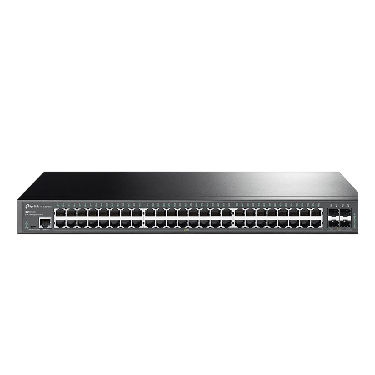TP-Link Omada SG3452X / 48‑портовый гигабитный управляемый коммутатор L2 с 4 SFP‑слотами SFP+ 10 Гбит/с