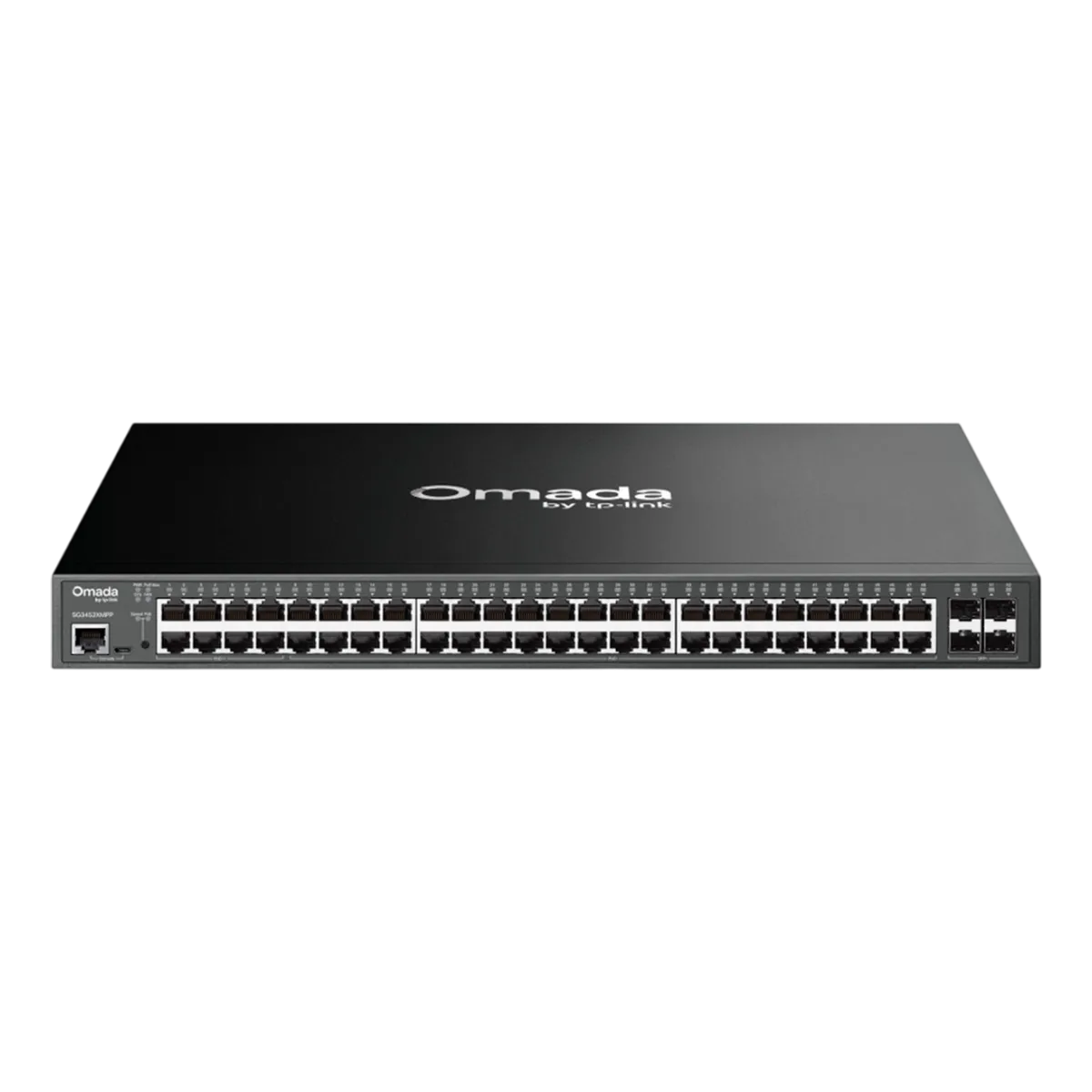 TP-Link Omada SG3452XMPP / 48‑портовый гигабитный управляемый РоЕ-коммутатор уровня L2+ (40 портов PoE+ и 8 портов PoE++) с 4 SFP+ слотами 10G