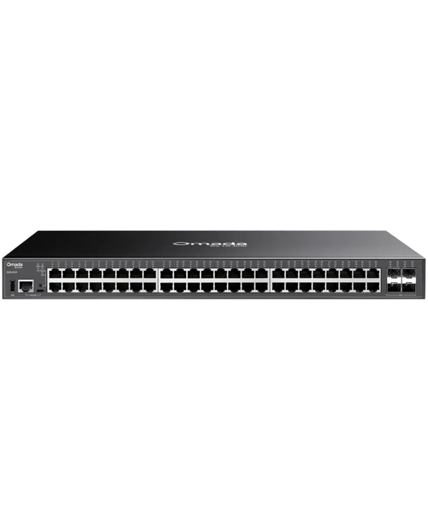 TP-Link Omada SG5452X / Управляемый гигабитный коммутатор L3 с 48 портами, возможностью стекирования и 4 слотами 10G.