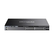 TP-Link Omada SG6428XHP / 24‑портовый гигабитный стекируемый управляемый РоЕ-коммутатор L3 с 4 SFP+ слотами 10G