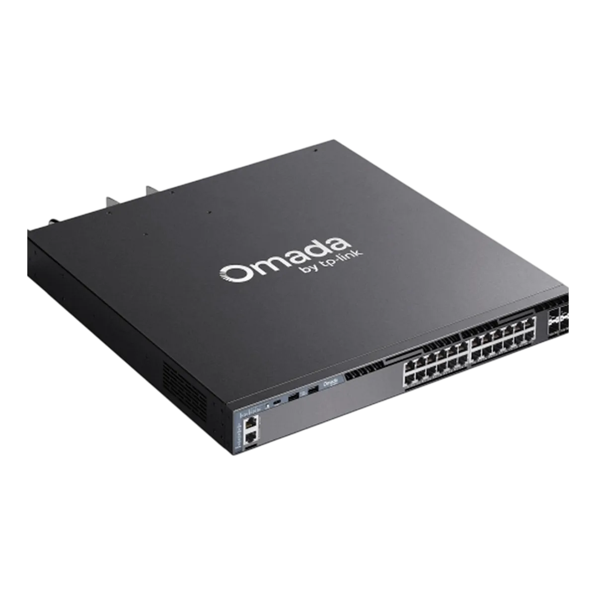TP-Link Omada SG6428XHP / 24‑портовый гигабитный стекируемый управляемый РоЕ-коммутатор L3 с 4 SFP+ слотами 10G