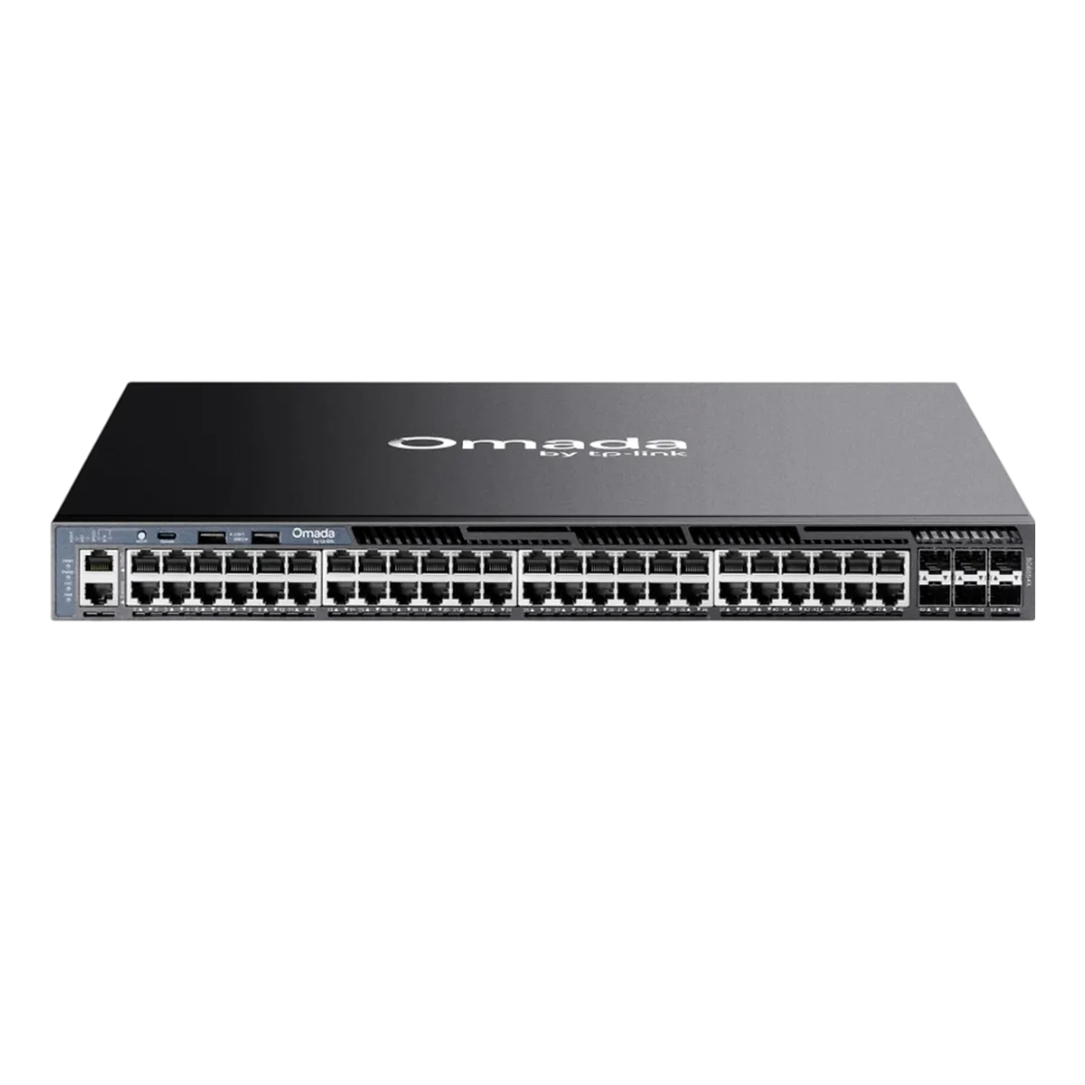 TP-Link Omada SG6654X / 48‑портовый гигабитный стекируемый управляемый коммутатор L3 с 6 SFP+ слотами 10G