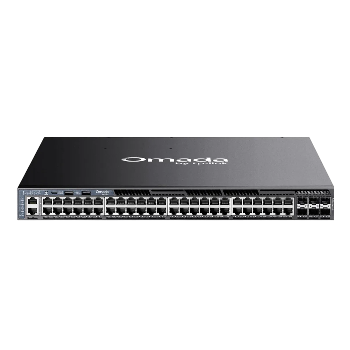 TP-Link Omada SG6654XHP / 48‑портовый гигабитный стекируемый управляемый РоЕ-коммутатор L3 с 6 SFP+ слотами 10G