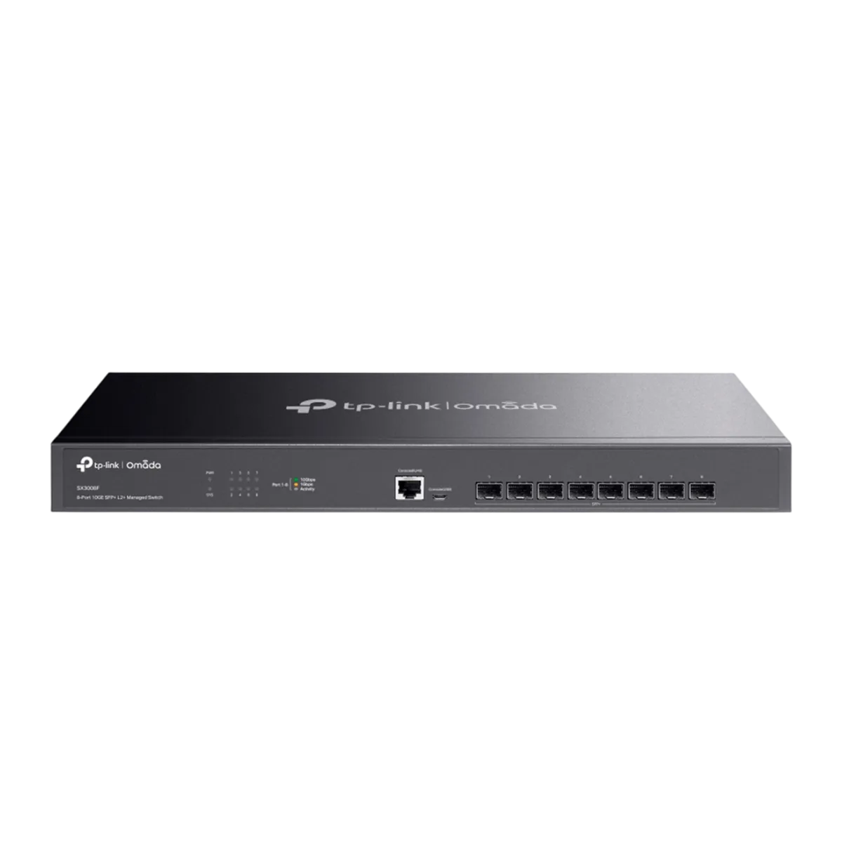 TP-Link Omada SX3008F / 8-портовый 10-гигабитный управляемый SFP+ коммутатор L2+