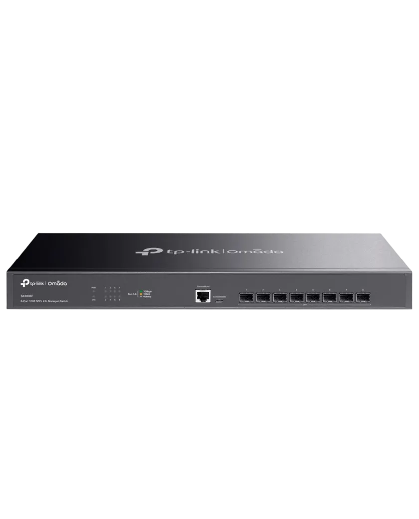 TP-Link Omada SX3008F / 8-портовый 10-гигабитный управляемый SFP+ коммутатор L2+