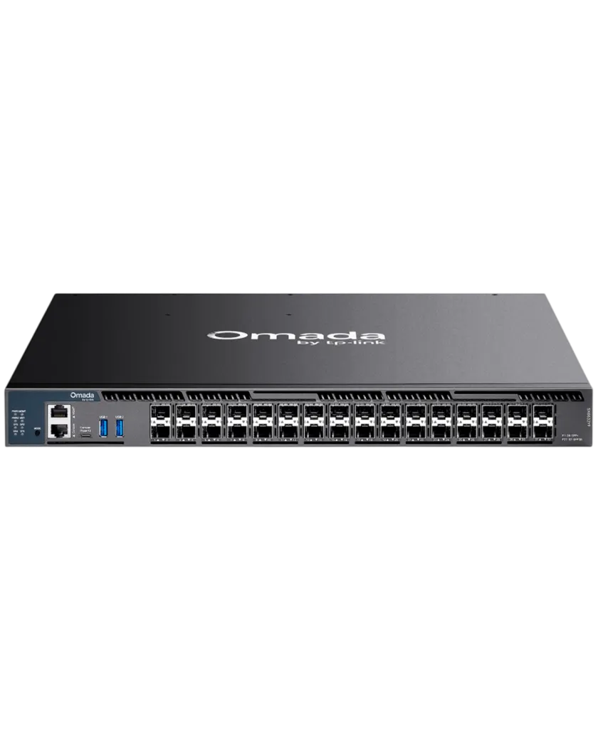 TP-Link Omada SX6632YF / Управляемый коммутатор агрегации L3 с 26 портами 10G, возможностью стекирования и 6 слотами 25G.
