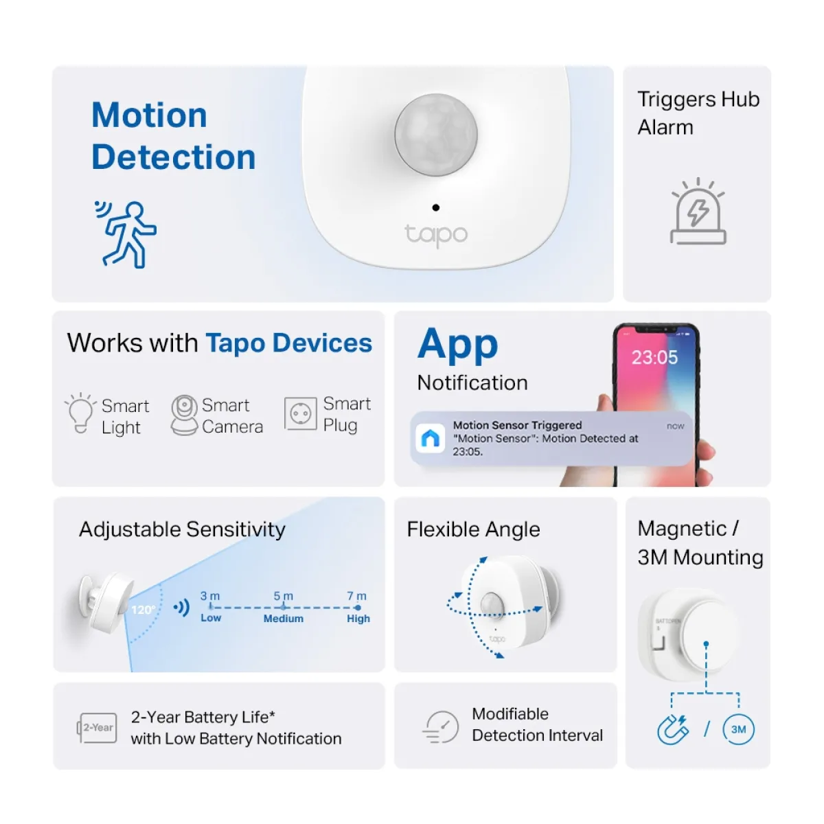 TP-Link Tapo T100 / Умный датчик движения