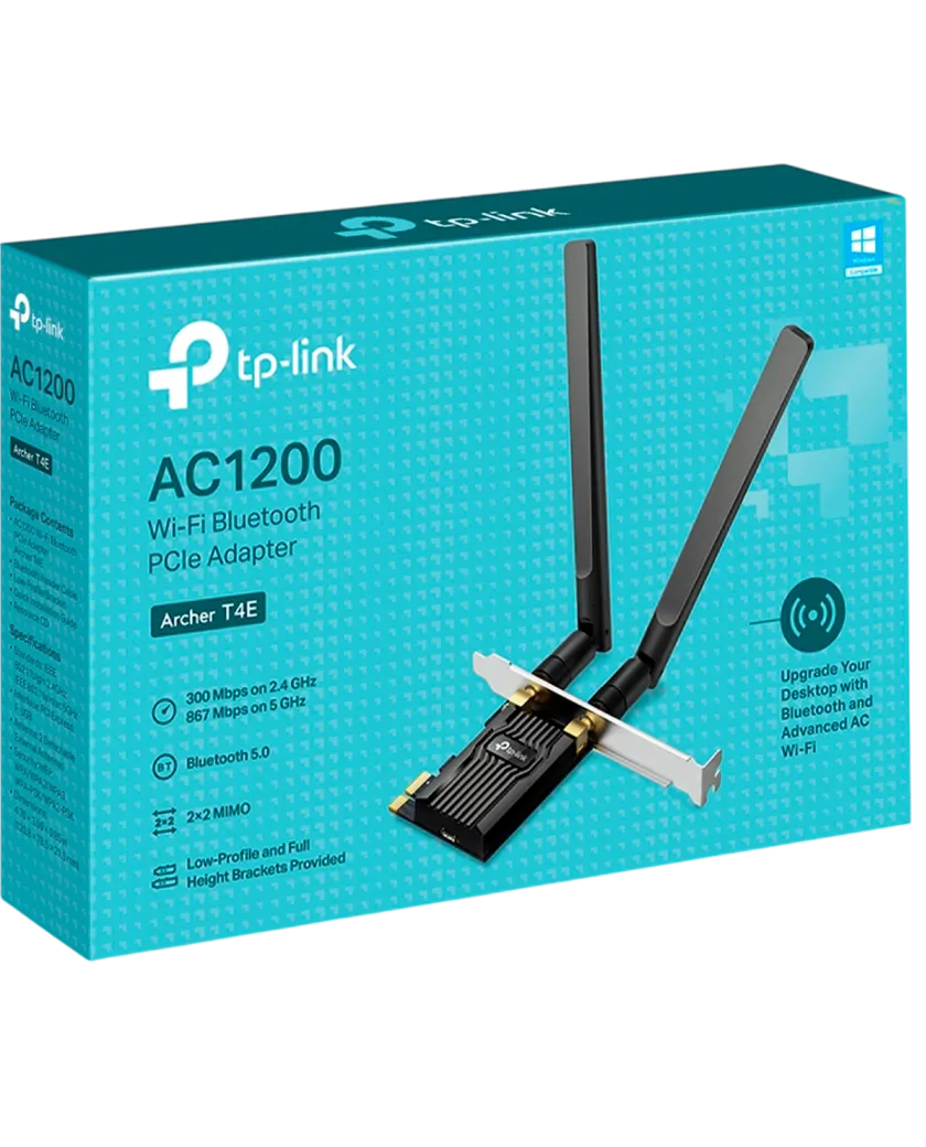 TP-Link Archer T4E / AC1200 Двухдиапазонный беспроводной PCIe-адаптер