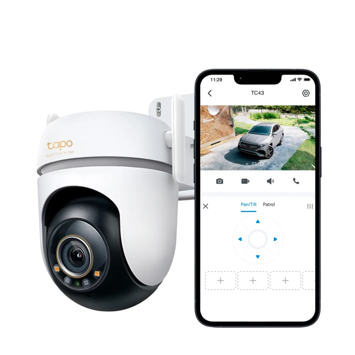TP-Link Tapo TC43 / Умная наружная поворотно-наклонная камера с поддержкой ИИ