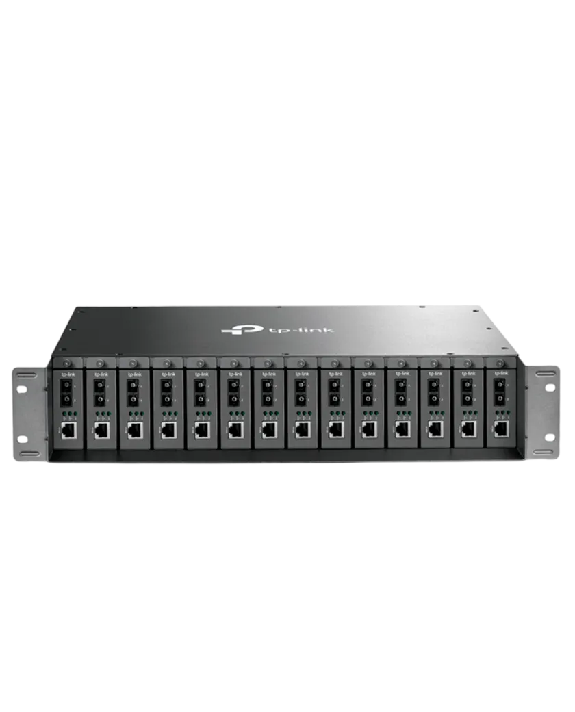 TP-Link TL-MC1400 / 14-слотовое шасси для медиаконвертеров