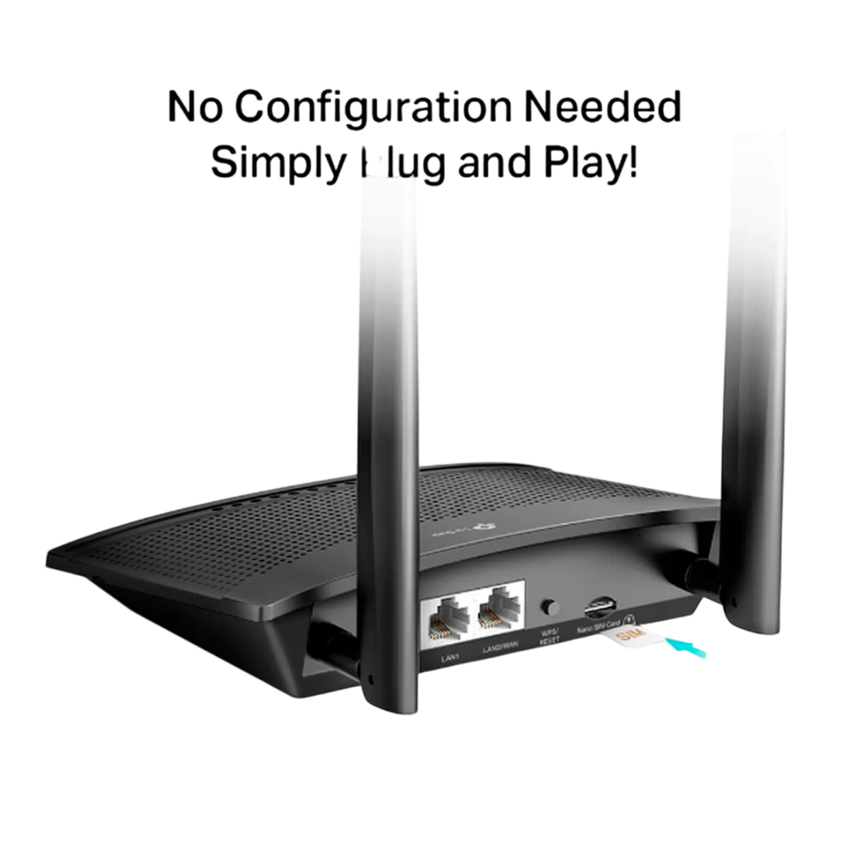 TP-Link TL-MR100 / N300 Беспроводной 4G LTE маршрутизатор co слотом для SIM-карты