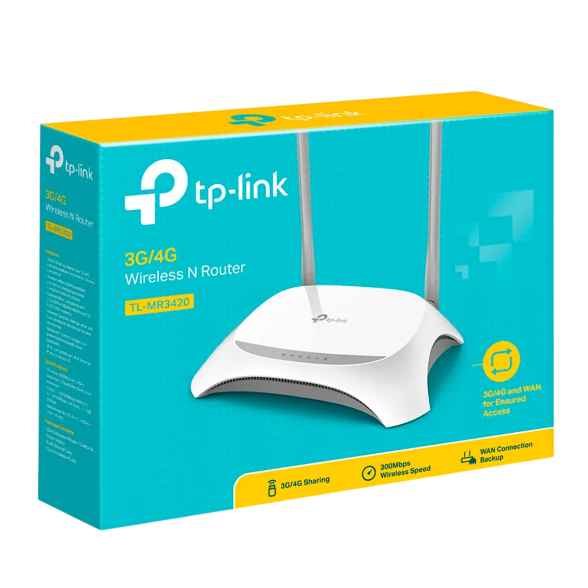 TP-Link TL-MR3420 / N300 Беспроводной маршрутизатор с USB-портом и поддержкой 3G/4G USB-модемов